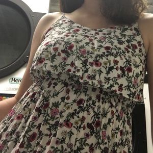 Floral spaghetti strap summer dress